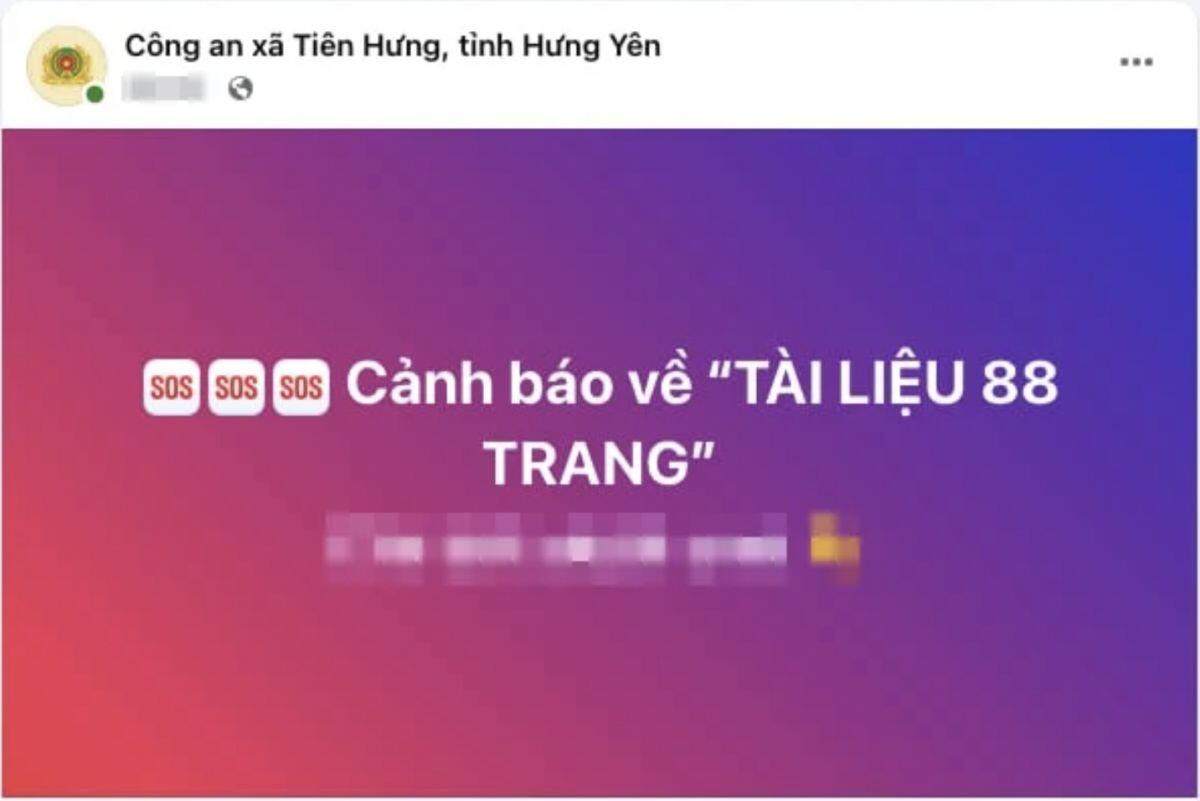Rùng mình "Tài liệu 88 trang": Công an Hưng Yên cảnh báo liên quan anh Nguyễn Xuân Đạt