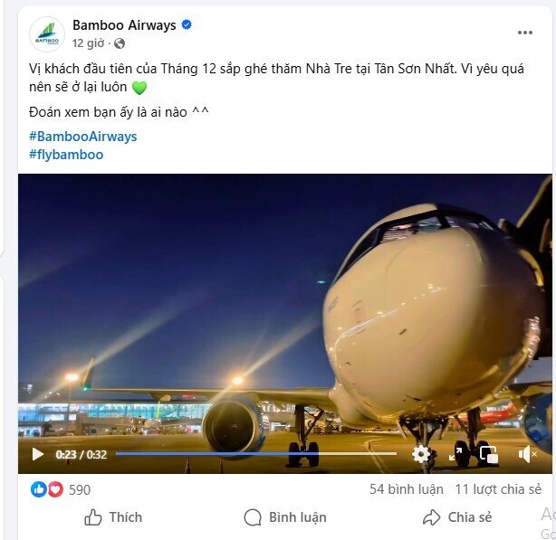 Bamboo Airway đón tàu bay mới ngay trong tháng 12