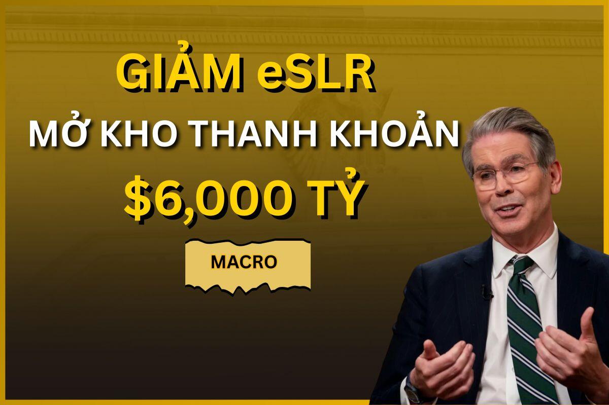 Giảm eSLR: Mở kho thanh khoản $6,000 Tỷ