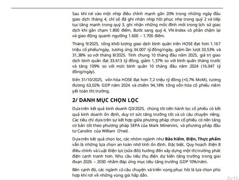 Danh sách cổ phiếu tăng trưởng có KQKD tốt, thanh khoản cao xứng đáng đầu tư