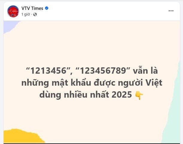 Cảnh báo: Người Việt vẫn dùng những mật khẩu cực yếu trong năm 2025