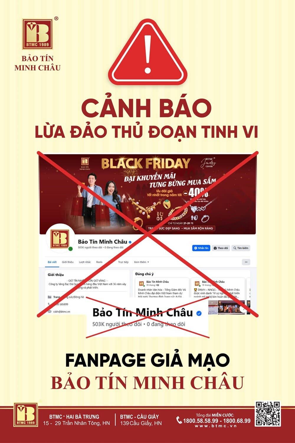 Bảo Tín Minh Châu phát cảnh báo khẩn