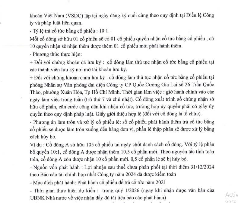 QCG sắp phát hành hơn 27 triệu cổ phiếu trả cổ tức năm 2021