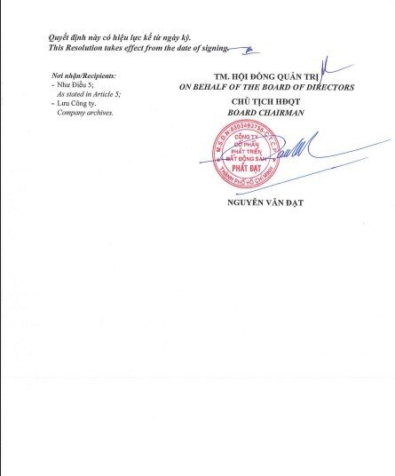 Phát Đạt sẽ phát hành 18 triệu cổ phiếu cho 177 nhân viên