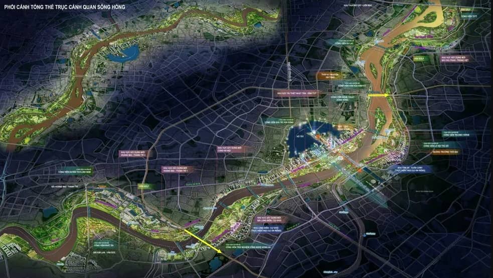 Trục Đại lộ Cảnh quan sông Hồng: Giải phóng mặt bằng 11.000 ha – Bài toán có khả thi?