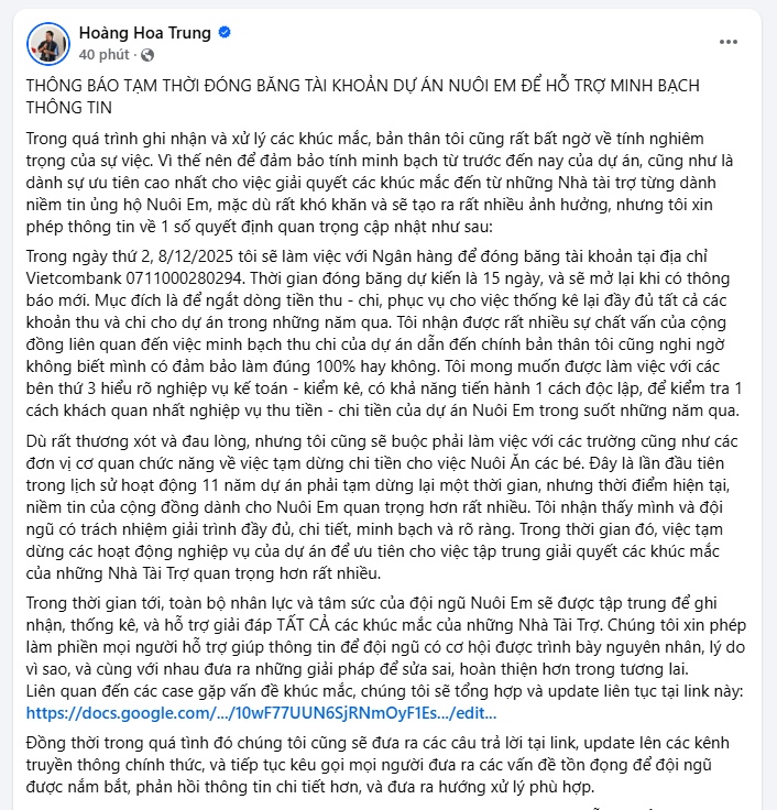 Gần 40 mã nuôi trùng lặp gây sốc: Người sáng lập Nuôi Em lên tiếng ngay giữa tâm bão