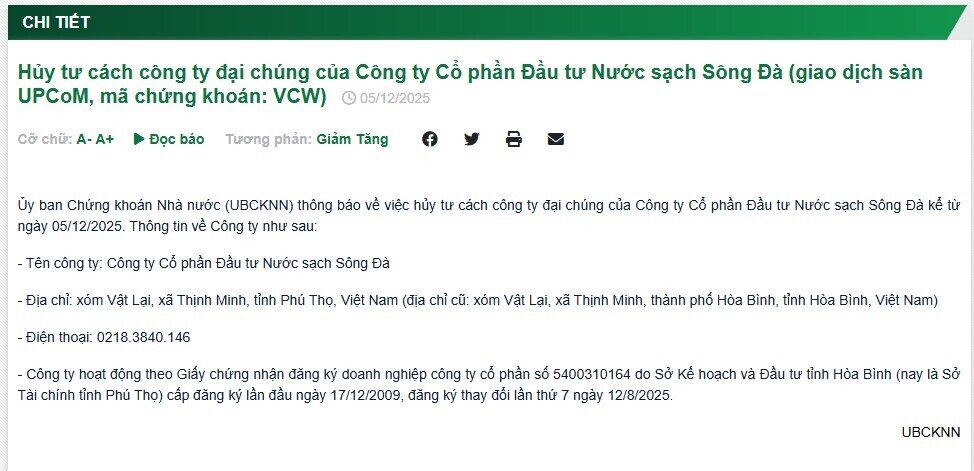 Nước sạch Sông Đà và Bibica chính thức bị huỷ tư cách đại chúng
