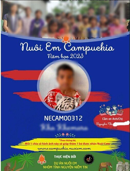 Dự án Nuôi Em Việt Nam hết mã, người ủng hộ được khuyên hỗ trợ trẻ em Campuchia