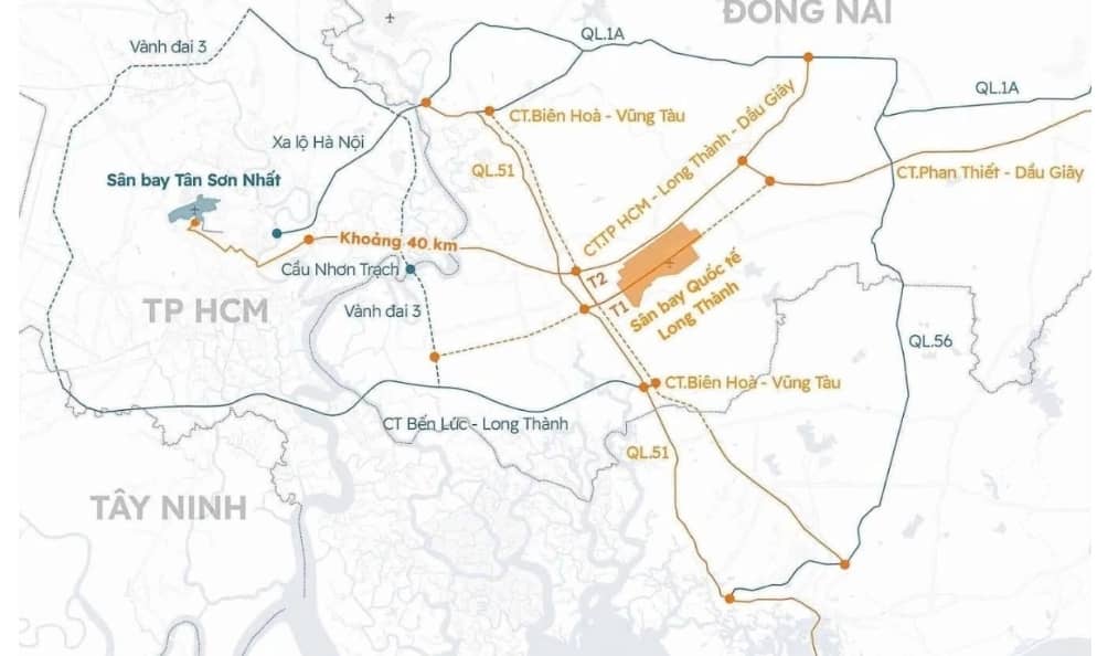 Nhiều hạng mục tại sân bay Long Thành lộ diện