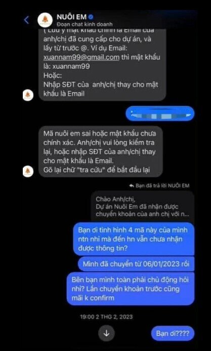 Bất ngờ phát hiện: Nhiều mạnh thường quân chuyển tiền “Nuôi em” chung… một mã