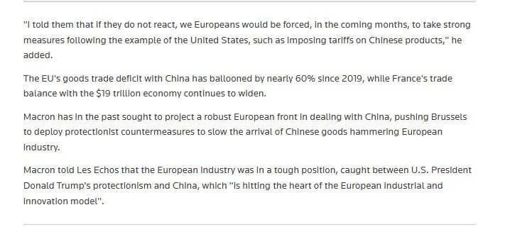 Ông Macron dọa đánh thuế quan kiểu Mỹ khi thăm Trung Quốc