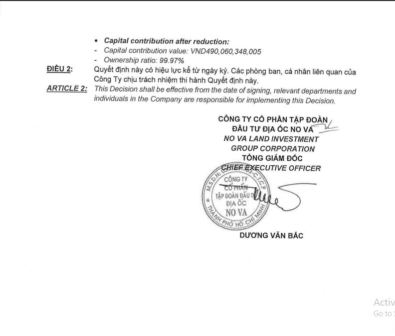 Novaland bất ngờ giảm 500 tỷ đồng vốn góp tại công ty con là chủ đầu tư dự án đình đám 39-39B Bến Vân Đồn