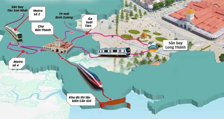 TP.HCM phê duyệt dự án đường sắt Bến Thành – Cần Giờ, dự kiến khai thác năm 2028