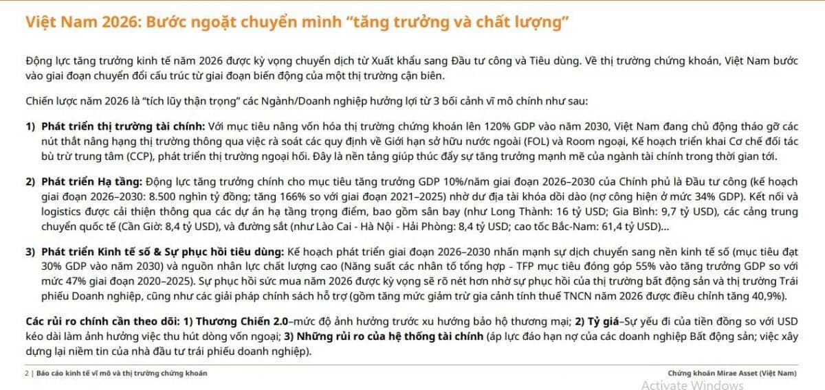 Lộ diện những nhóm ngành ‘hưởng lợi lớn nhất’ năm 2026