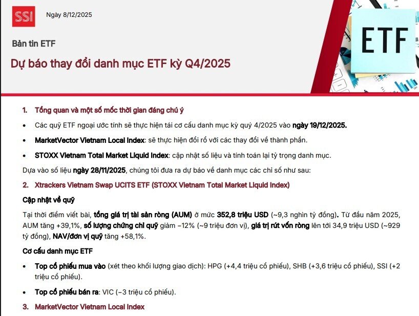 Hai ETF quy mô 24.500 tỷ đồng sẽ mua 11,5 triệu cổ phiếu HPG và bán ra 7,7 triệu VIC trong ít ngày tới