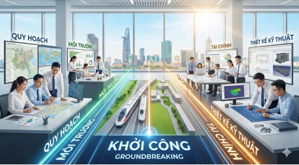 Vingroup lập kỳ tích: Khởi công đường sắt cao tốc chưa đầy một năm, vượt xa tốc độ thế giới