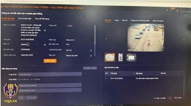 CSGT áp dụng quy trình mới: Gửi thông báo vi phạm sau 2 giờ