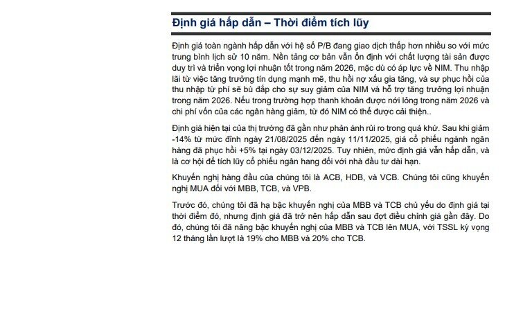 Cổ phiếu ngân hàng vào 'vùng tích lũy', tín dụng vẫn tăng mạnh