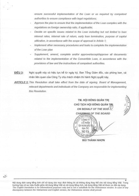 Novaland vay 2.500 tỷ đồng, cho phép chuyển đổi sang cổ phiếu