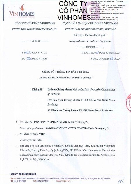 Vinhomes thoái vốn tại Xây dựng Đại An