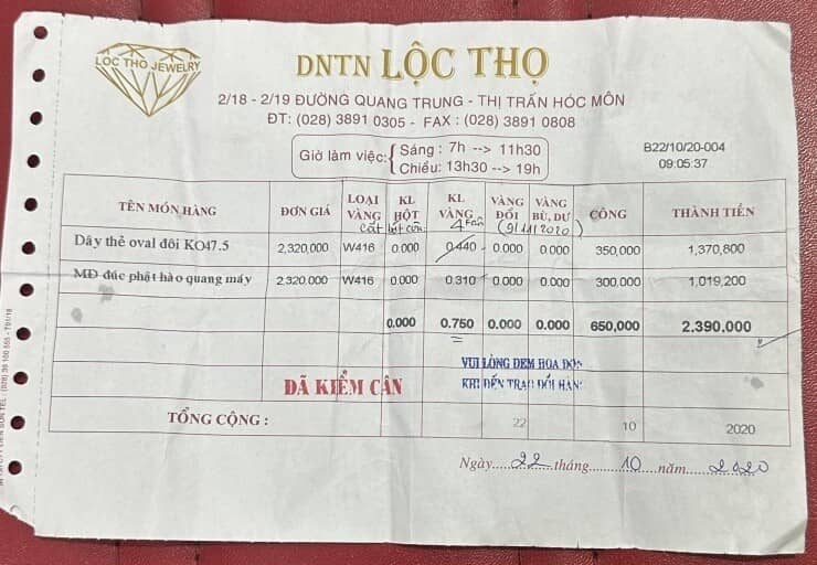 Kết quả vụ việc khách hàng ‘tố’ khó khăn bán lại vàng ở tiệm vàng Hóc Môn