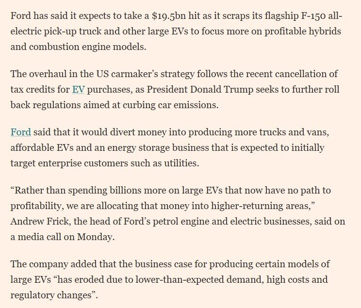 Ford mất 19,5 tỷ USD vì làm xe điện: Mảng EV liên tục lỗ ròng nhiều năm, phải chuyển hướng sang xe Hybrid
