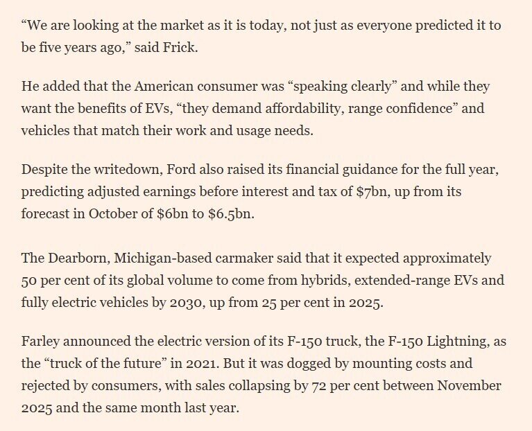 Ford mất 19,5 tỷ USD vì làm xe điện: Mảng EV liên tục lỗ ròng nhiều năm, phải chuyển hướng sang xe Hybrid