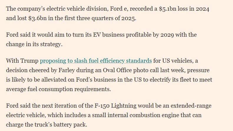 Ford mất 19,5 tỷ USD vì làm xe điện: Mảng EV liên tục lỗ ròng nhiều năm, phải chuyển hướng sang xe Hybrid