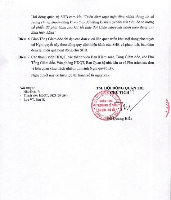 SHB tăng vốn điều lệ lên hơn 53.000 tỷ đồng