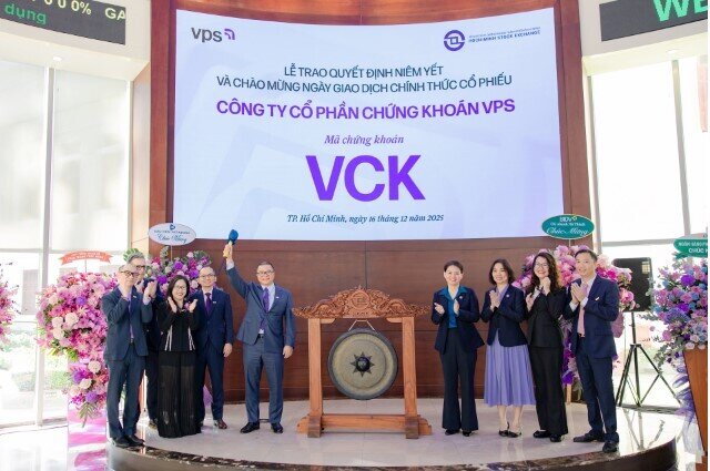 Chứng khoán VPS chính thức niêm yết trên HoSE