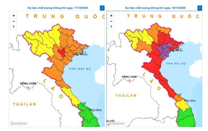 Miền Bắc ô nhiễm không khí trở lại