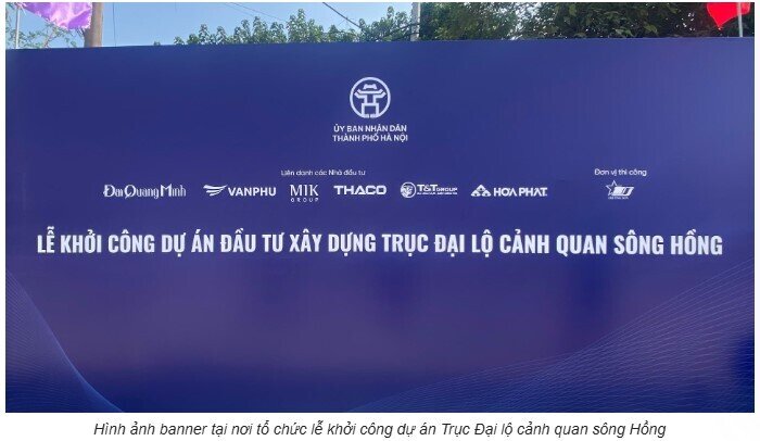 Lộ diện liên danh “ông lớn” đầu tư Trục Đại lộ cảnh quan sông Hồng 855.000 tỷ đồng