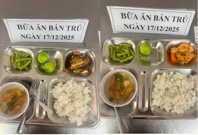 Suất ăn bán trú gần 40.000 đồng bị tố lèo tèo, trường phản bác