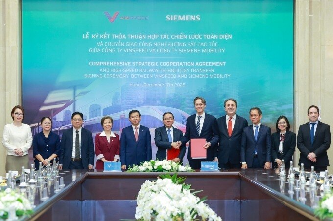 VinSpeed bắt tay Siemens Mobility, đặt nền móng nội địa hóa công nghệ đường sắt cao tốc