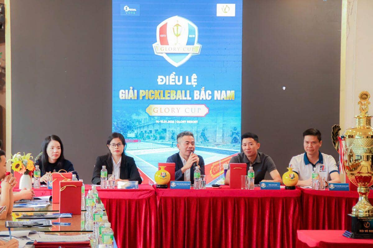 44 " Anh tài" sẽ chính thức tham gia thi đấu Giải Pickleball Bắc Nam – Glory Cup 2026 trong tháng 1/2026
