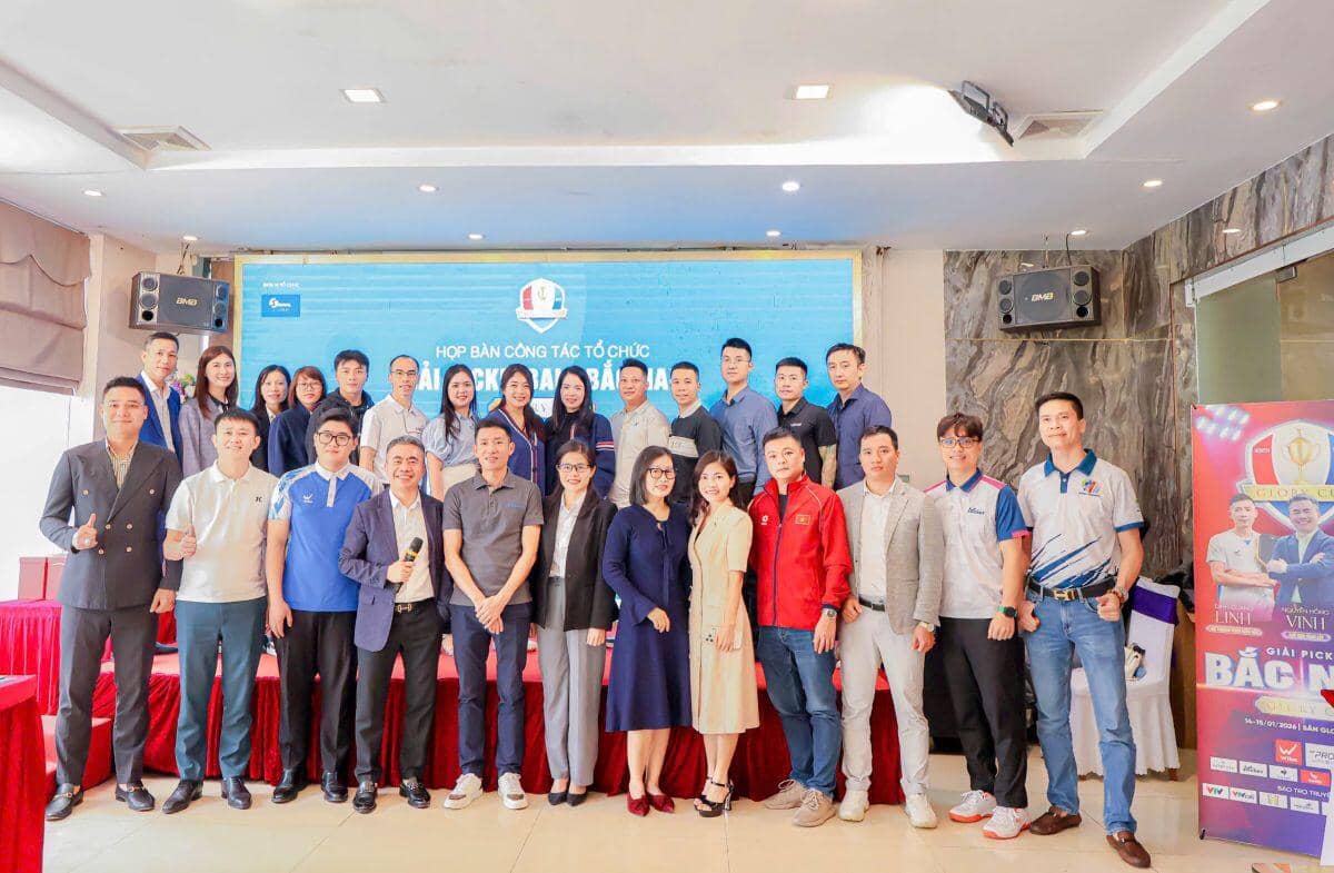 44 " Anh tài" sẽ chính thức tham gia thi đấu Giải Pickleball Bắc Nam – Glory Cup 2026 trong tháng 1/2026