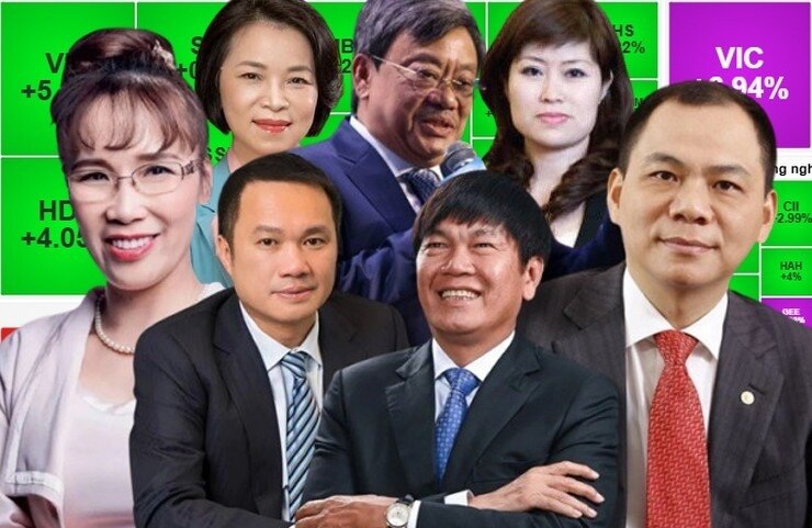 Bất ngờ tài sản 7 người giàu nhất Việt Nam vượt mốc 1,1 triệu tỷ đồng