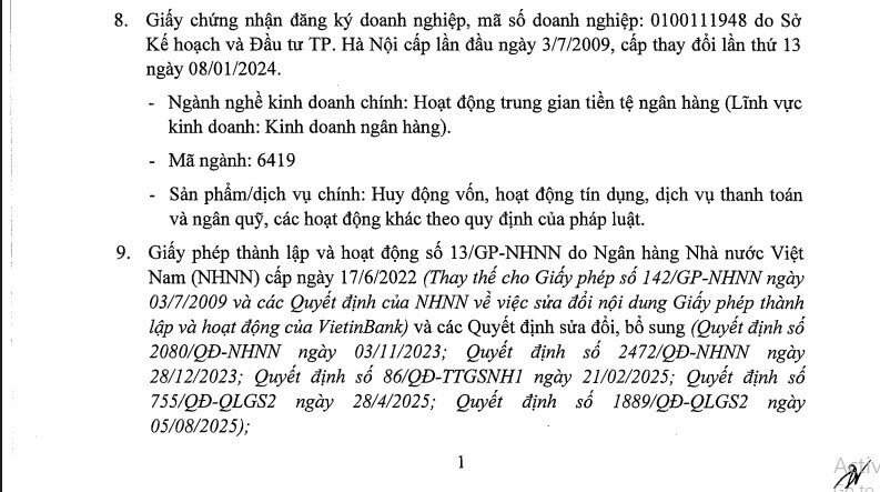 Vietinbank (CTG) hoàn tất tăng vốn điều lệ lên hơn 77.600 tỷ, vươn lên Top 4 toàn ngành