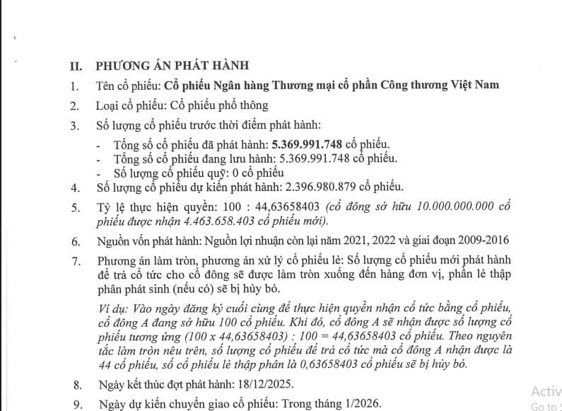 Vietinbank (CTG) hoàn tất tăng vốn điều lệ lên hơn 77.600 tỷ, vươn lên Top 4 toàn ngành