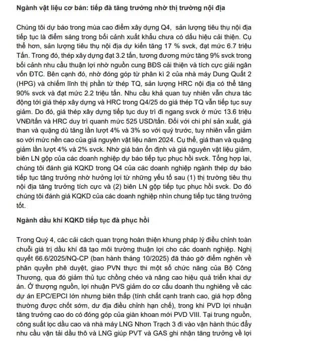Dự báo KQKD 4 của 62 doanh nghiệp với nhiều cái tên hot VIC, VHM, HPG, DGC, TCB... Top 1 tăng trưởng gần 17.000%