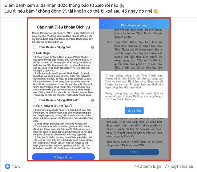 Zalo và "canh bạc" riêng tư: 45 ngày để chọn phe?