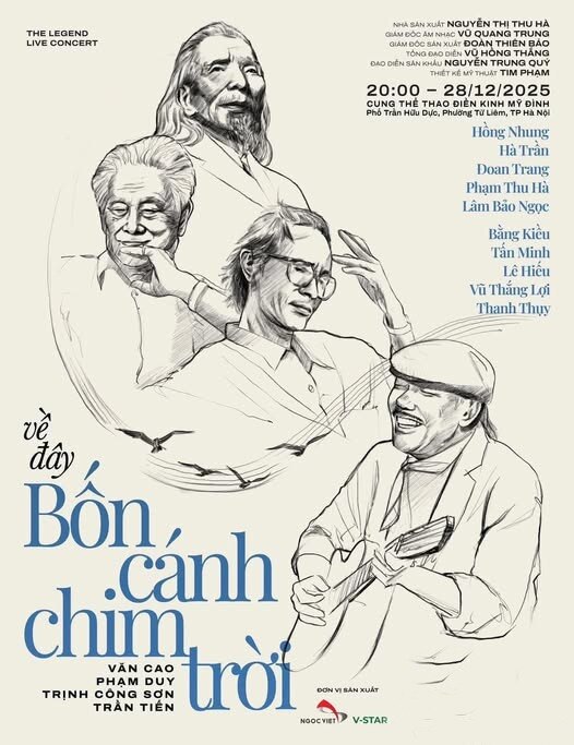 Khán giả hoang mang sau đêm nhạc bị hủy: Công ty tổ chức “Về đây bốn cánh chim trời” biến mất?