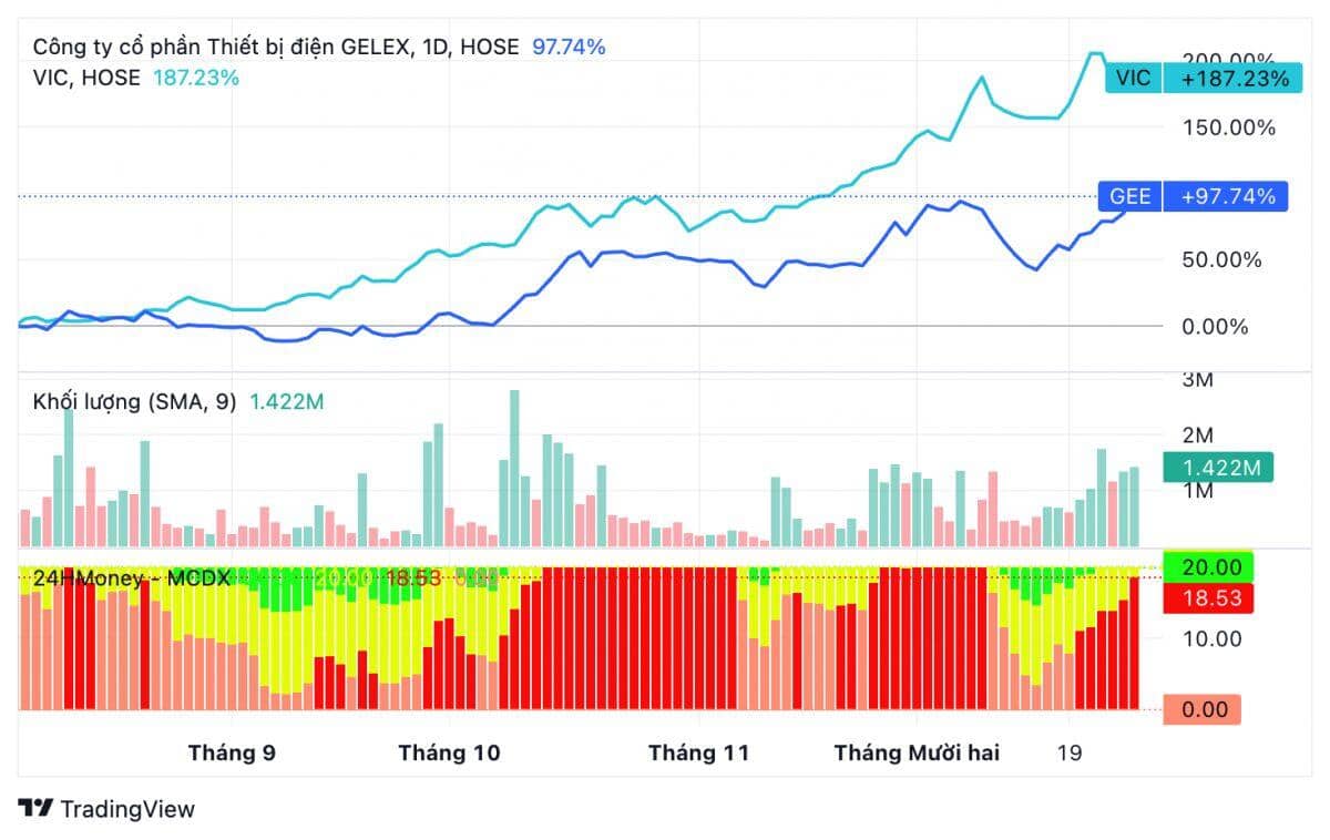 Hai mã cổ phiếu khiến cả thị trường ‘nghẹt thở’: VIC hay GEE sẽ là nhà vô địch 2025?