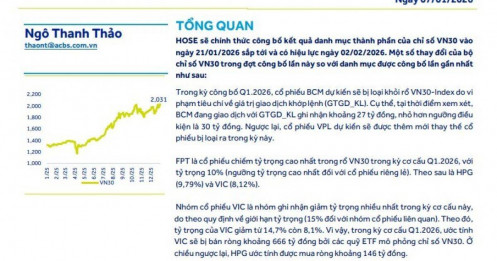 Các quỹ ETF có thể bán ra hơn 660 tỷ đồng cổ phiếu VIC trong kỳ cơ cấu tháng 1/2026