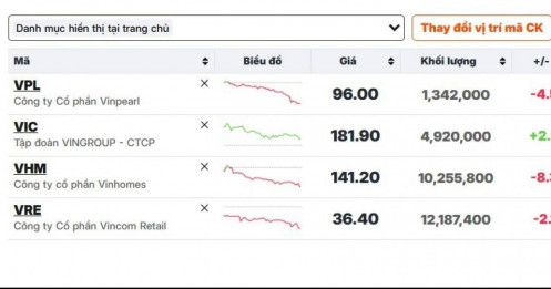 Cổ phiếu họ Vin bất ngờ lao dốc, tín hiệu sớm của điều gì?