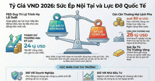 Tỷ giá 2026: Áp lực từ "bên trong" hay dư địa điều tiết đang hẹp dần?
