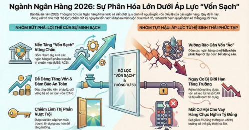 Thị trường Ngân hàng 2026: Cuộc thanh lọc vốn và sự phân cực năng lực cấp vốn