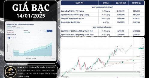 Bạc lập đỉnh mới tại 91.300 USD - Đà tăng mạnh nhưng cần thận trọng