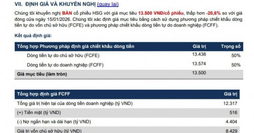 FPTS “quay xe” với HSG, khuyến nghị bán thấp hơn thị giá 20%