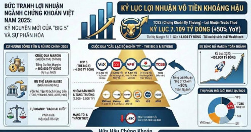 Toàn cảnh lợi nhuận chứng khoán 2025: Trật tự mới